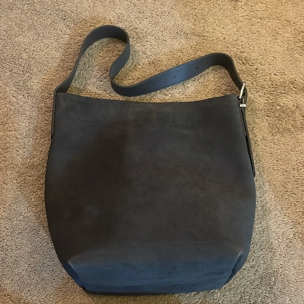 Madewell Gray Suede Tote Bag - Picture 4 of 7